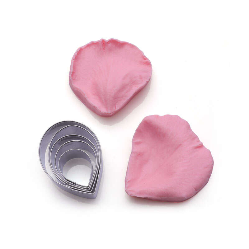 7pcs/set  Stainless Steel rose Cutter , Fondant Silicone Mold