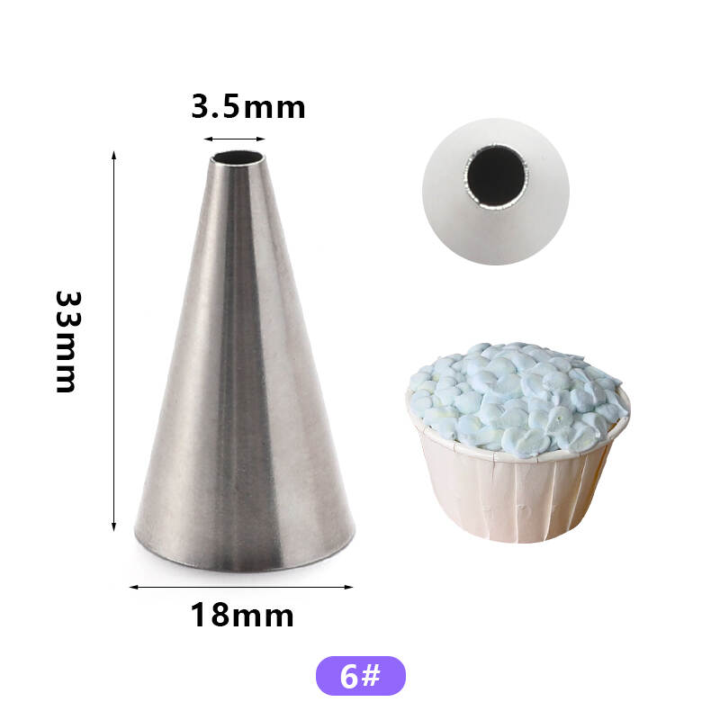 Round Cake Decorating Tip 6