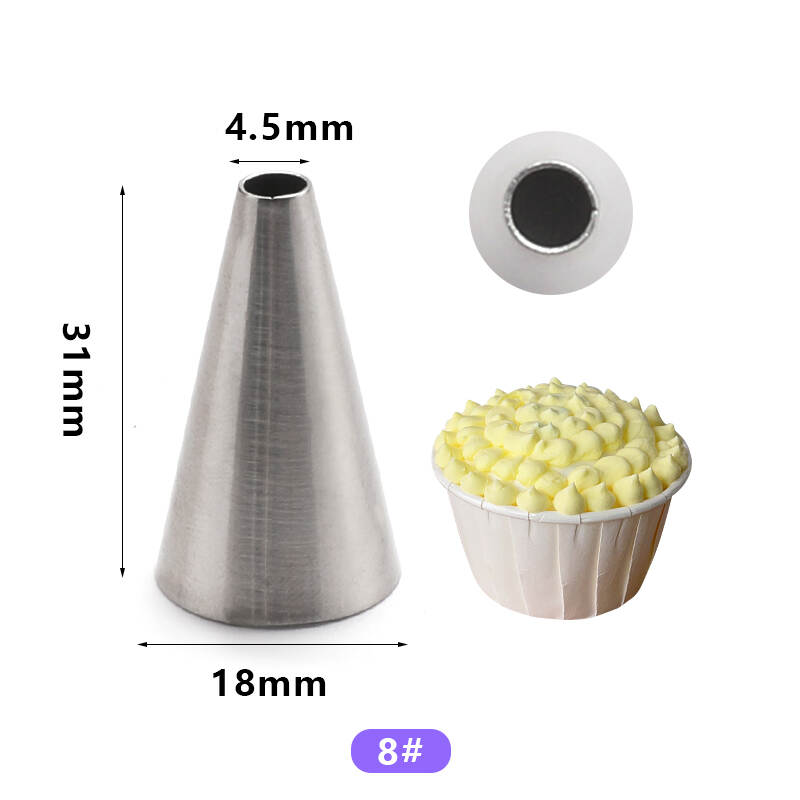 Round Cake Decorating Tip 8