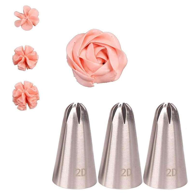 Large Drop Flower Cake Decorating Tip 2D