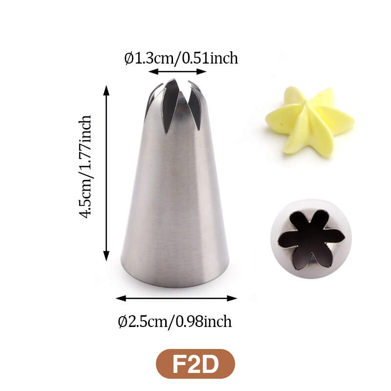 F2D Large Drop Flower Cake Decorating Tip