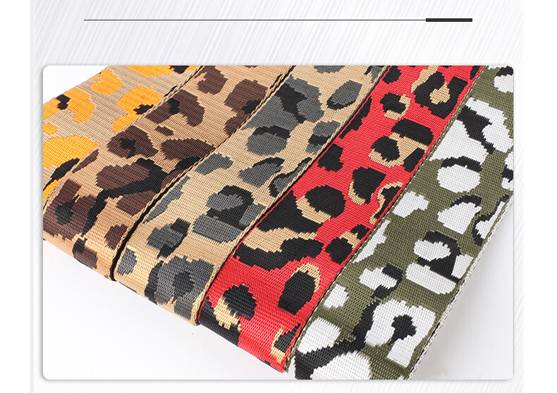 Factory customized leopard print pattern；High Quality Customized Wholesale ribbon for clothing custom printed；Accept custom style color pattern