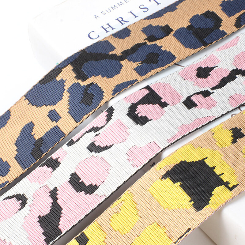 Factory customized leopard print pattern；High Quality Customized Wholesale ribbon for clothing custom printed；Accept custom style color pattern