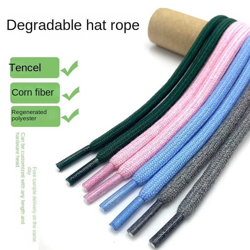 Metal End Round Polyester Hoodie Drawcord For Shoes Hats AccessoriesShoes Hats