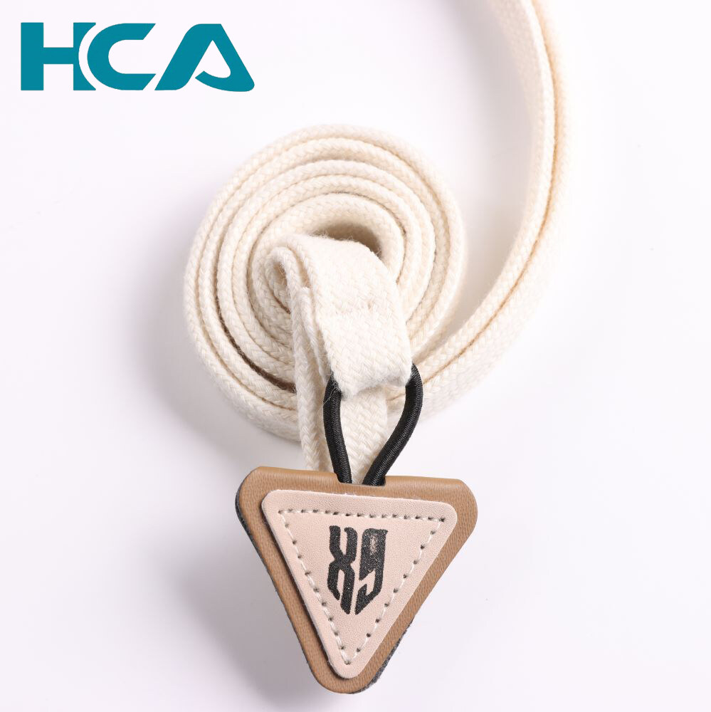 1CM Custom Drawcords Silicone Dipped Hoodie Drawcord Rope Tips With Small Leather Label For SweatshirtTrouser Waist Cord