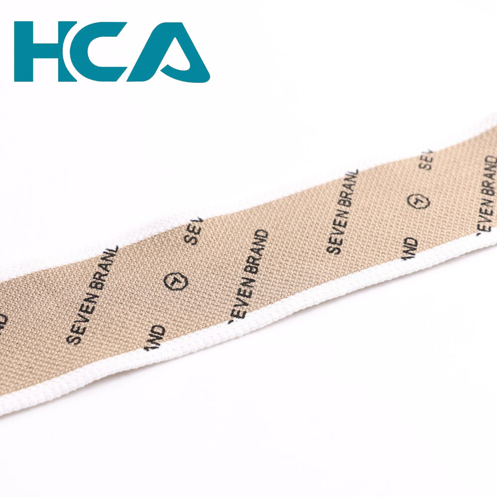5cm Customised Logo Custom Polyester Nylon Ribbon Elastic Webbing For Skirted Pants