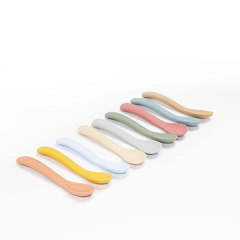 silicone baby feeding spoon