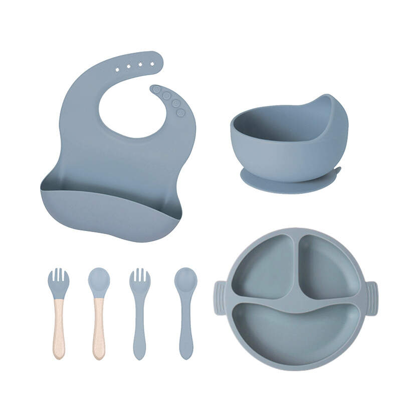 silicone baby feeding set-7pcs