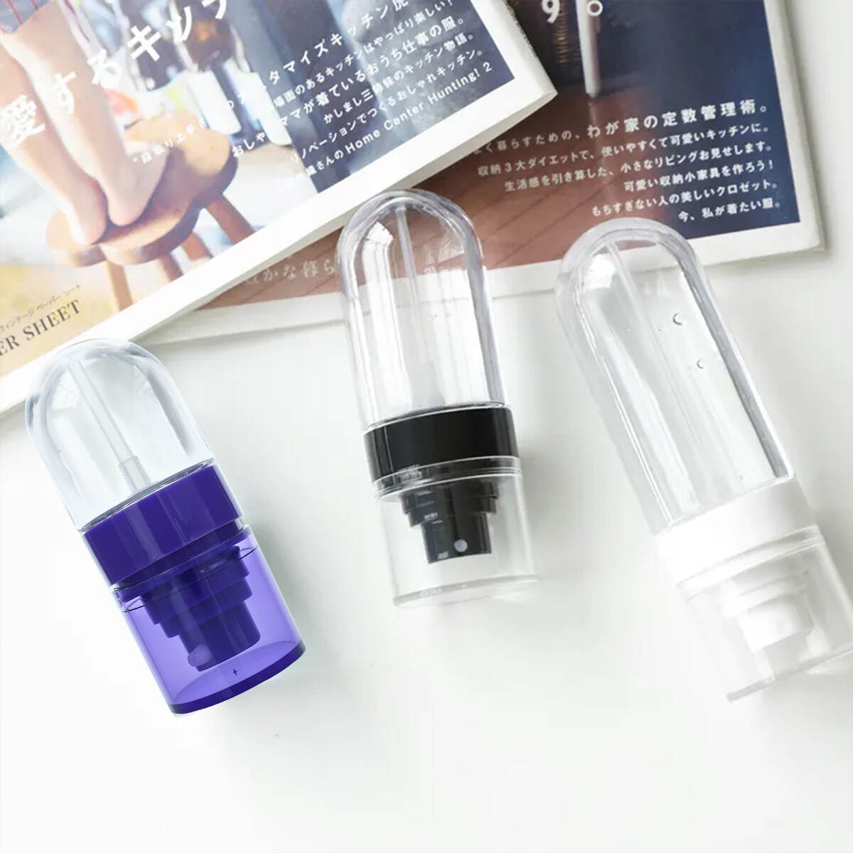 Discover the Elegance of Our 30ml Purple Reversible Fine Mist Spray Bottle