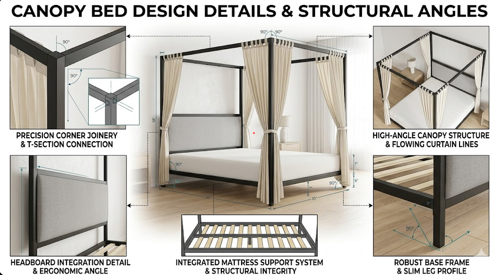 Canopy Bed Design Details and Angles
