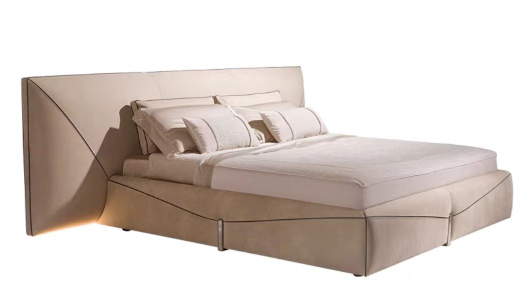 Upholstered Platform Queen Bed