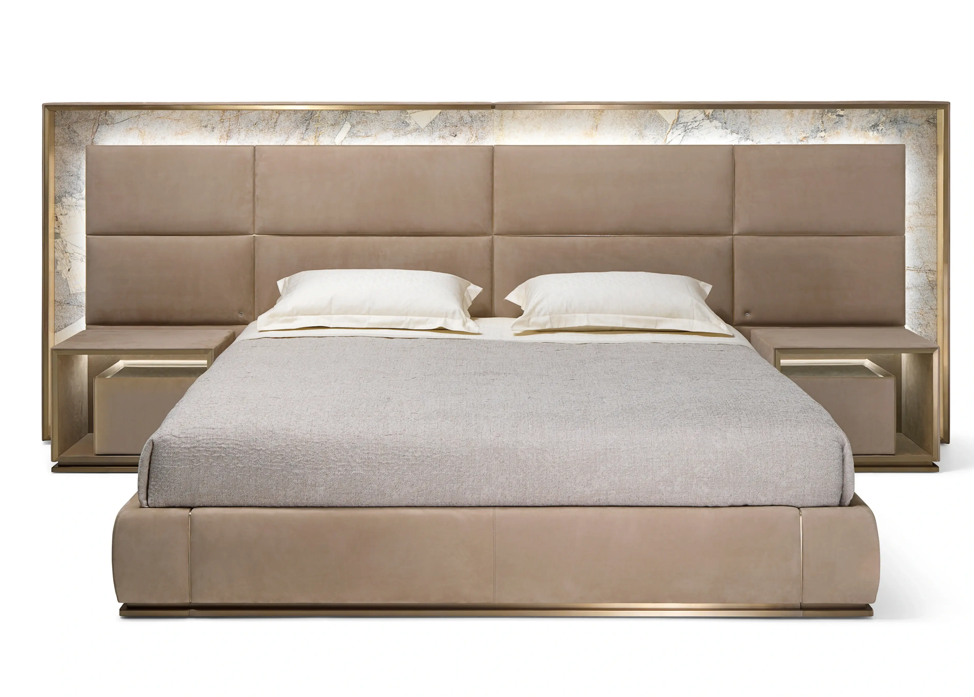 Modern Full Size Upholstered Platform Bed