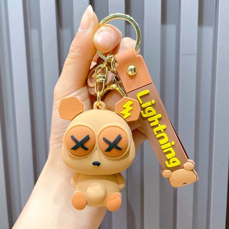 pink teddy bear keychain, plastic teddy bear keychain, teddy bear keychain wholesale