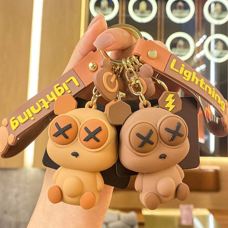 pink teddy bear keychain, plastic teddy bear keychain, teddy bear keychain wholesale