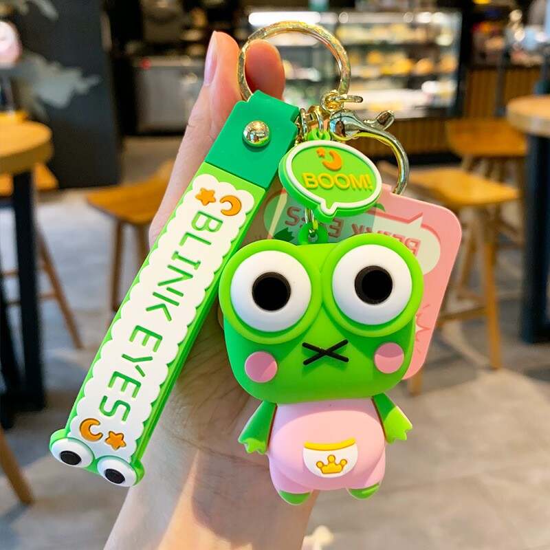 Keroppi Keychain with Silicone Change Pouch