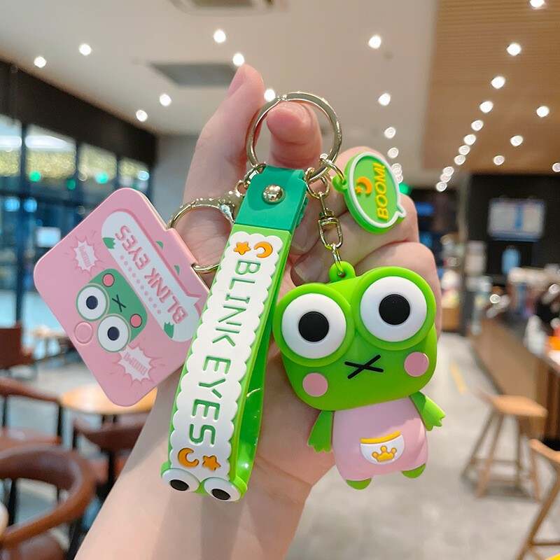 Keroppi Keychain with Silicone Change Pouch