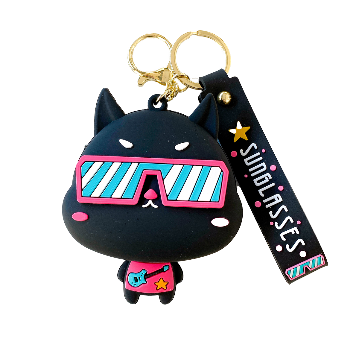 Puppy Keychain with Silicone Change Pouch