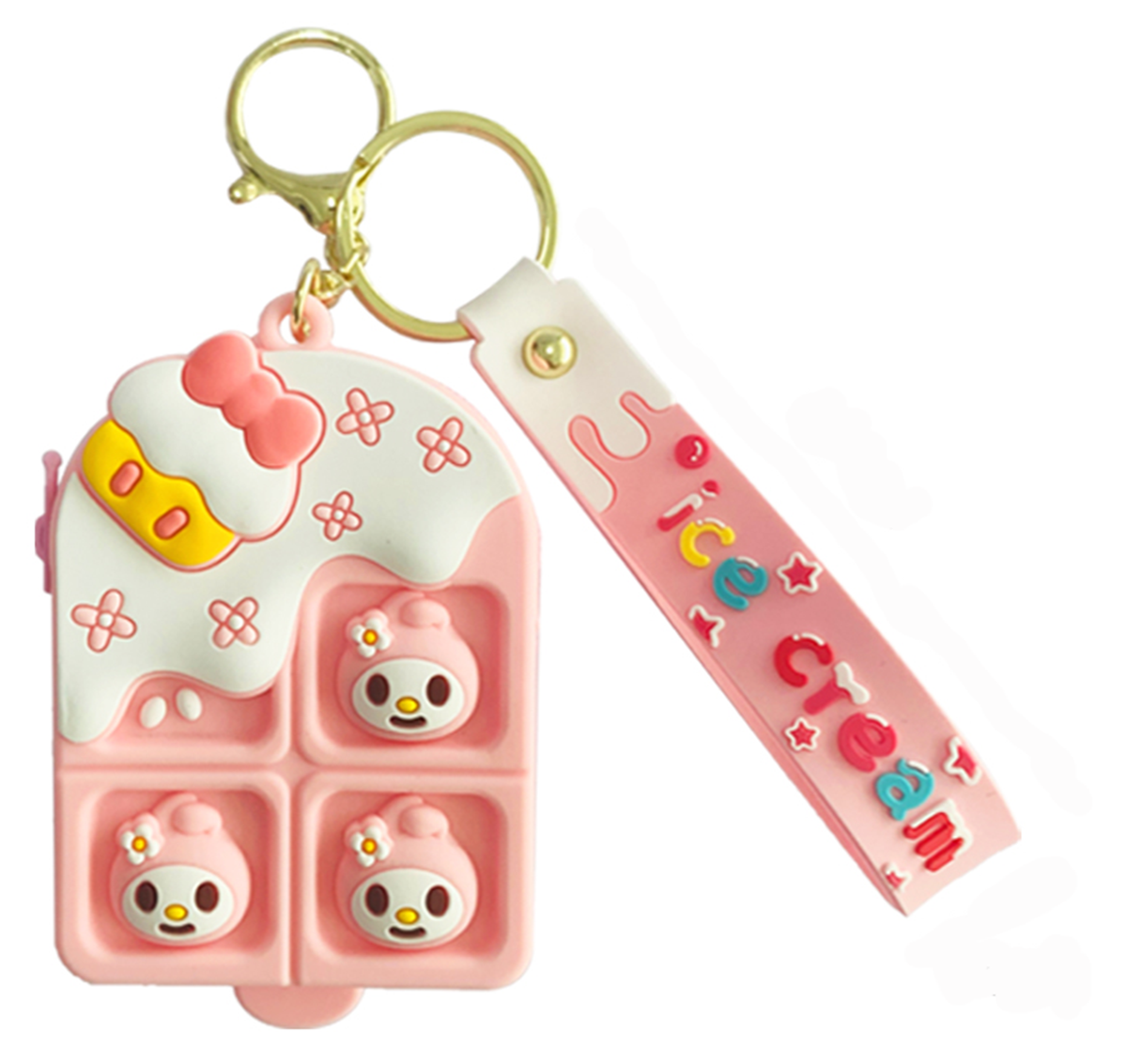 Squirrel MB Keychain with Silicone Change Pouch