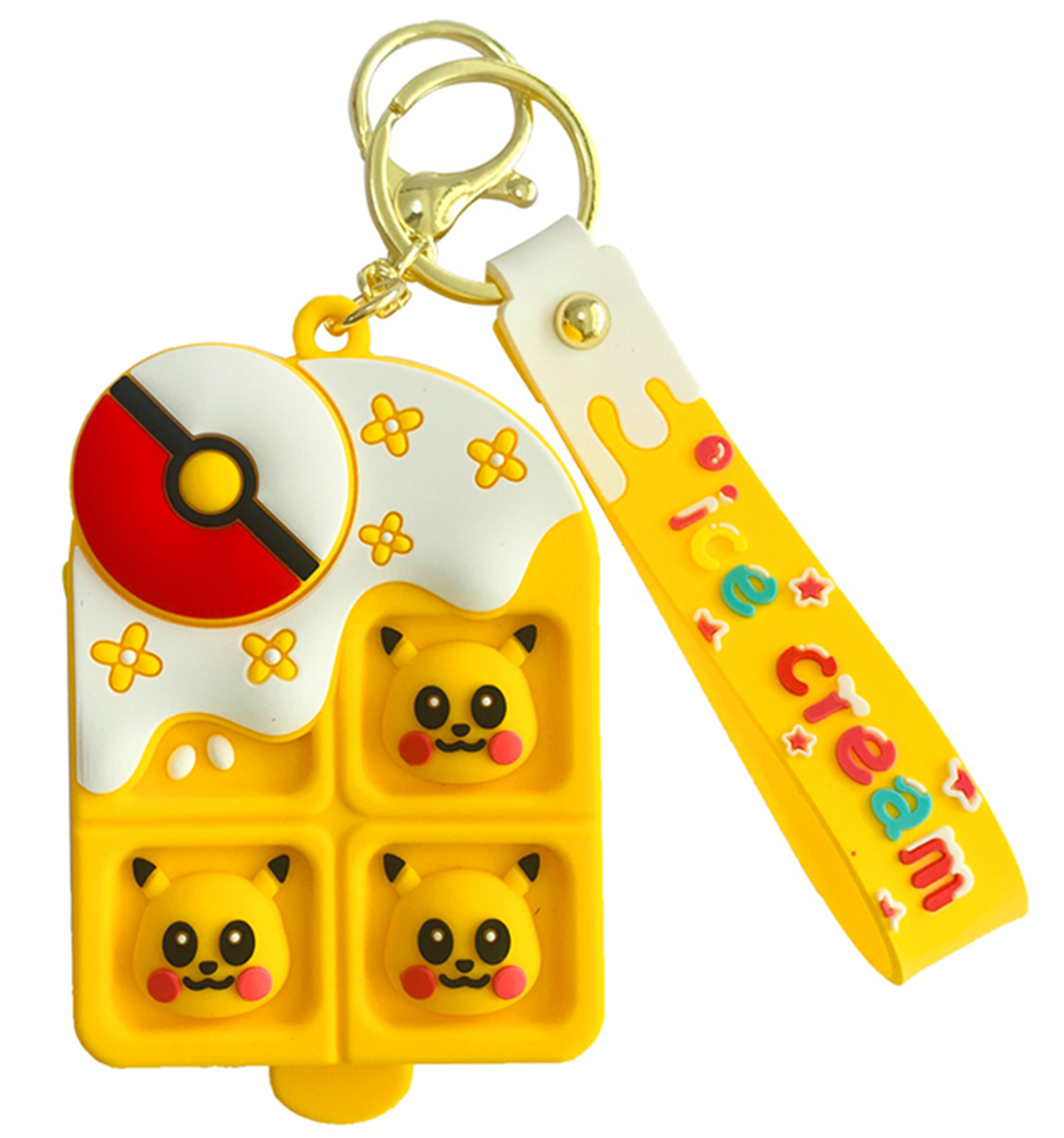 Squirrel MB Keychain with Silicone Change Pouch, Custom pet keychain, Custom pvc rubber keychain