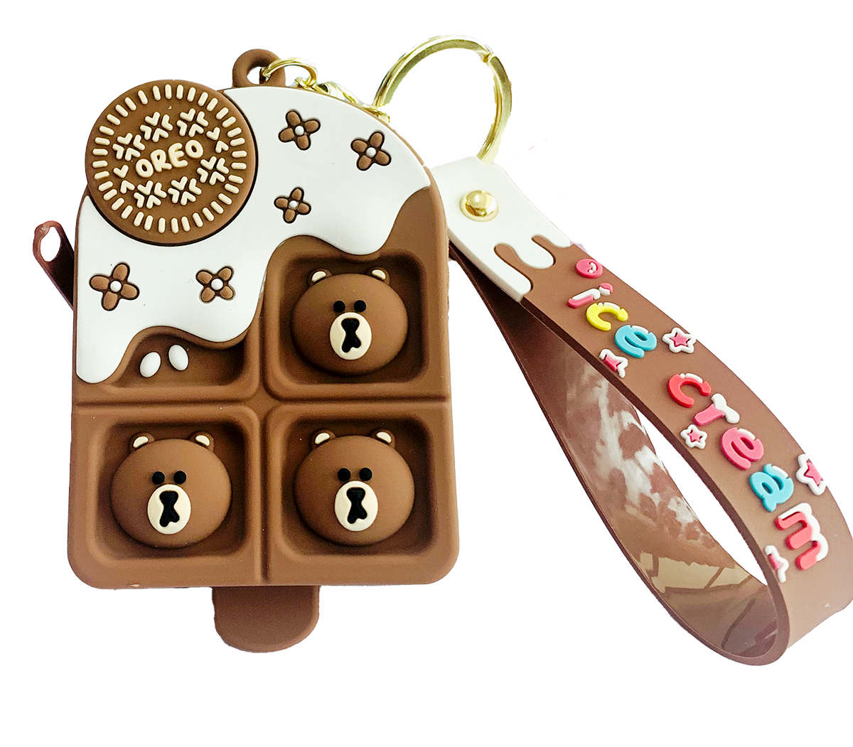 Squirrel MB Keychain with Silicone Change Pouch, Custom pet keychain, Custom pvc rubber keychain