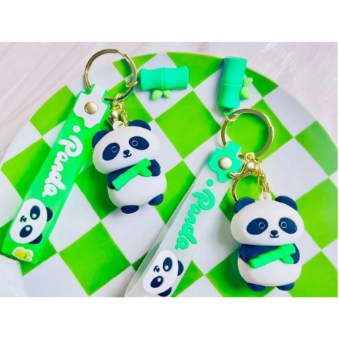 Cute Q Version of The Cute Hold Bamboo Panda Keychain Bag Doll Pendant