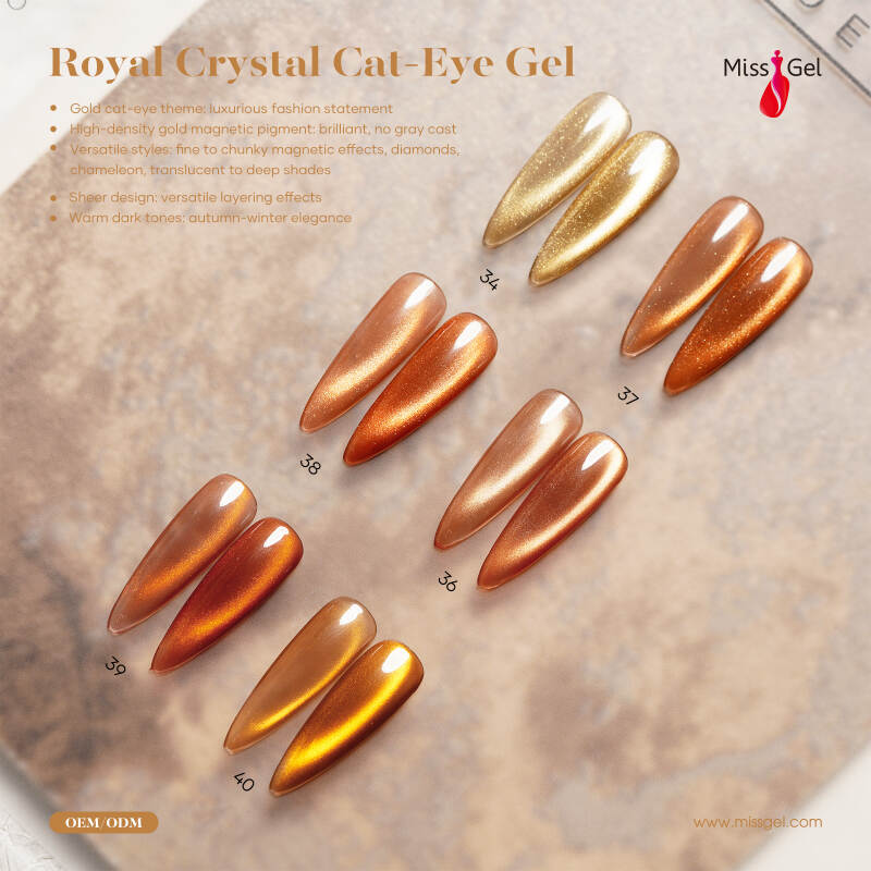 Polon de gel sans héma, vernis à gel pour les yeux pour chats, vernis à ongles magnétique, vernis à ongles en or, nail art 3D, fournitures de salon de nhe