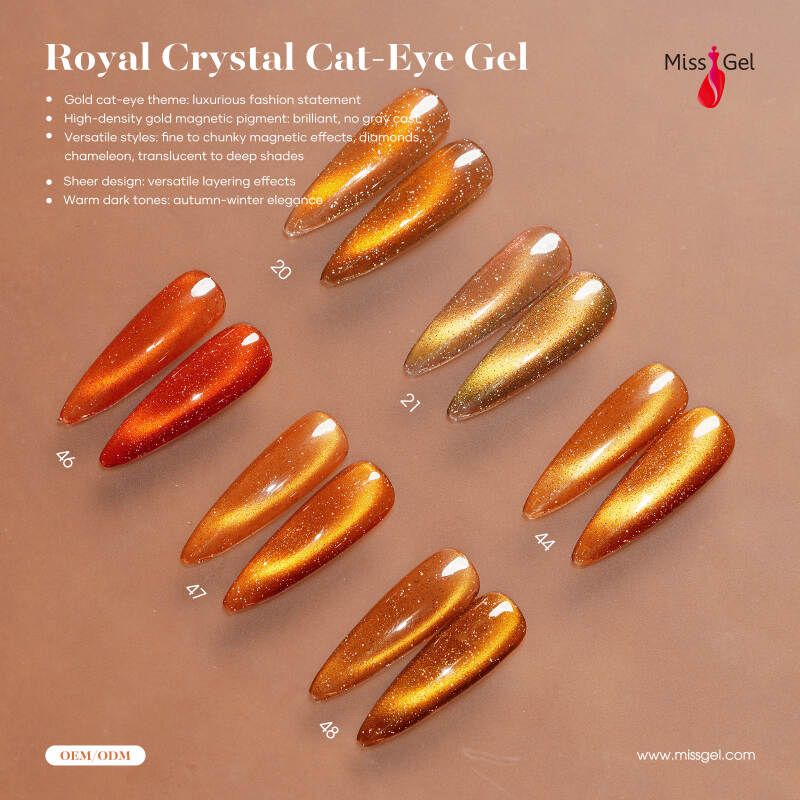 Polon de gel sans héma, vernis à gel pour les yeux pour chats, vernis à ongles magnétique, vernis à ongles en or, nail art 3D, fournitures de salon de nhe