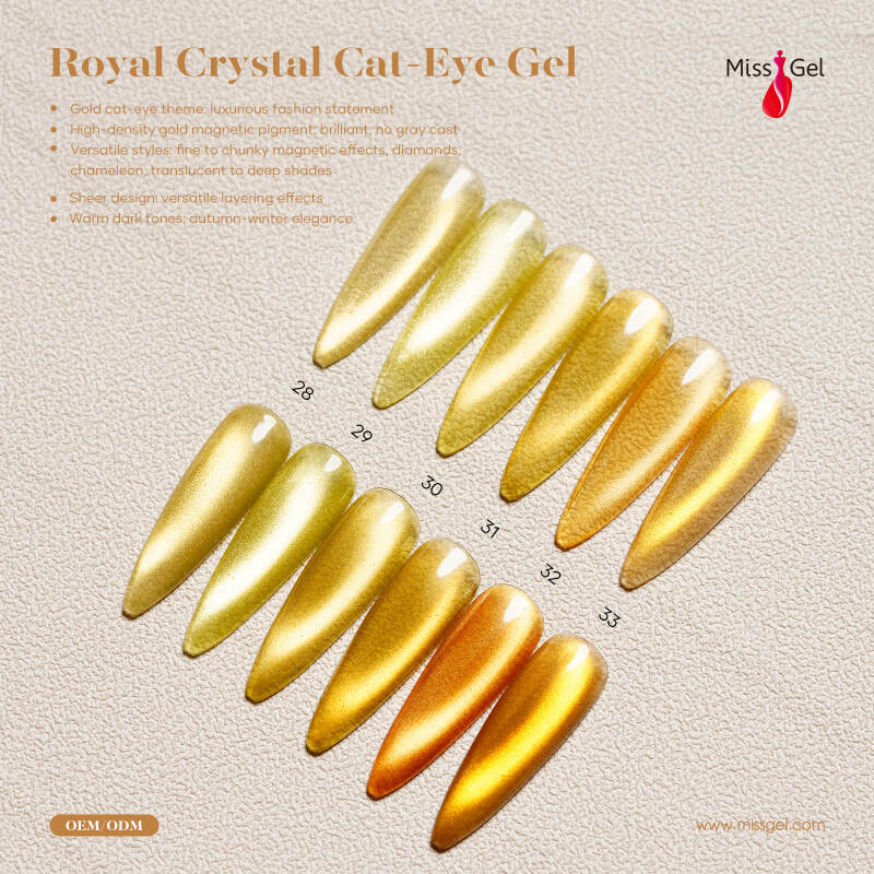 Polon de gel sans héma, vernis à gel pour les yeux pour chats, vernis à ongles magnétique, vernis à ongles en or, nail art 3D, fournitures de salon de nhe