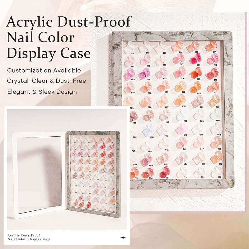 アクリルネイルカラーディスプレイスタンド |卸売ジェルポリッシュ見本