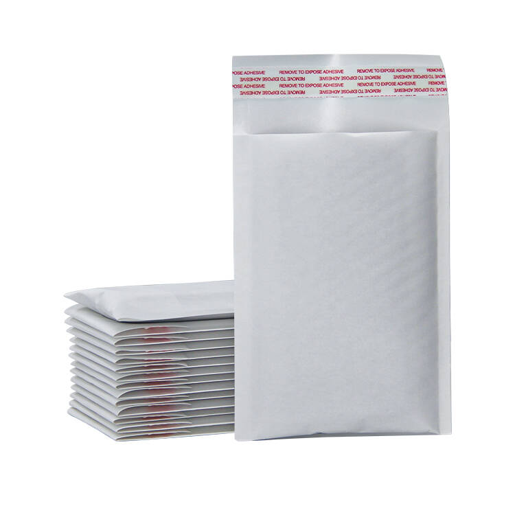 thumbnail image 2 of Fuxury 100-Pack White Kraft Bubble Mailers 6x10 - Self Seal Padded Envelopes For Shipping 2 of 9