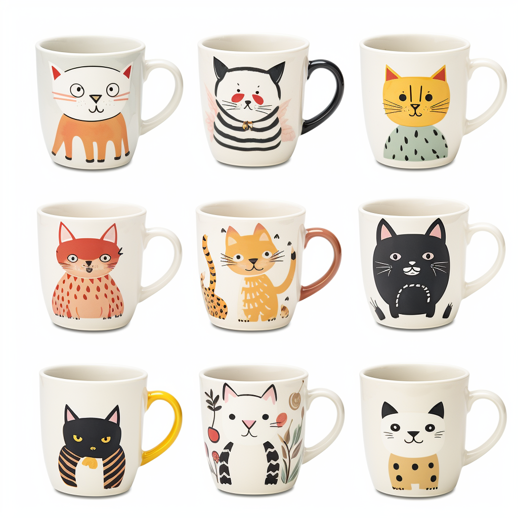 Collage Cats Ceramic Mug