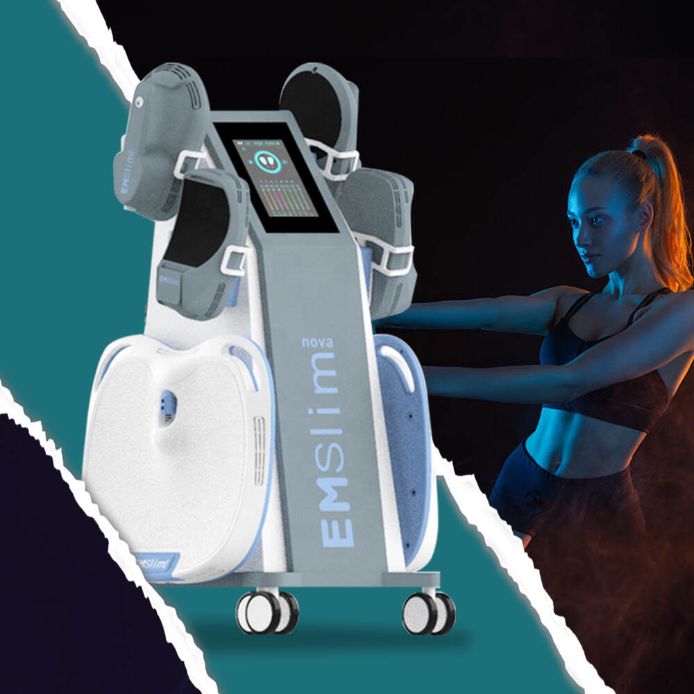 Emsculpt 4 Handles Electromagnetic EMS Muscle Stimulator Emslim Nova RF Body Sculpting Machine