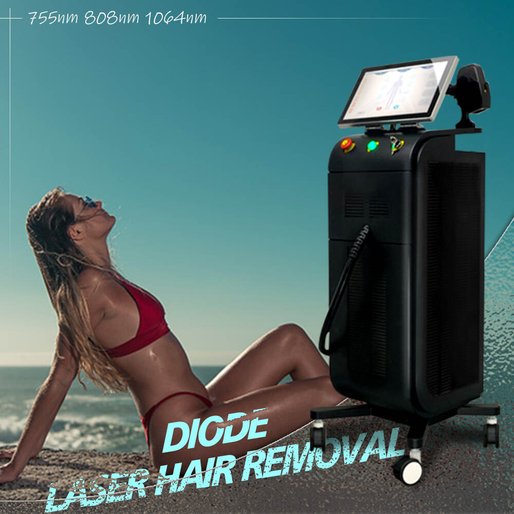 Soprano ice platinum titanium diode laser 755 808 1064nm hair removal machine