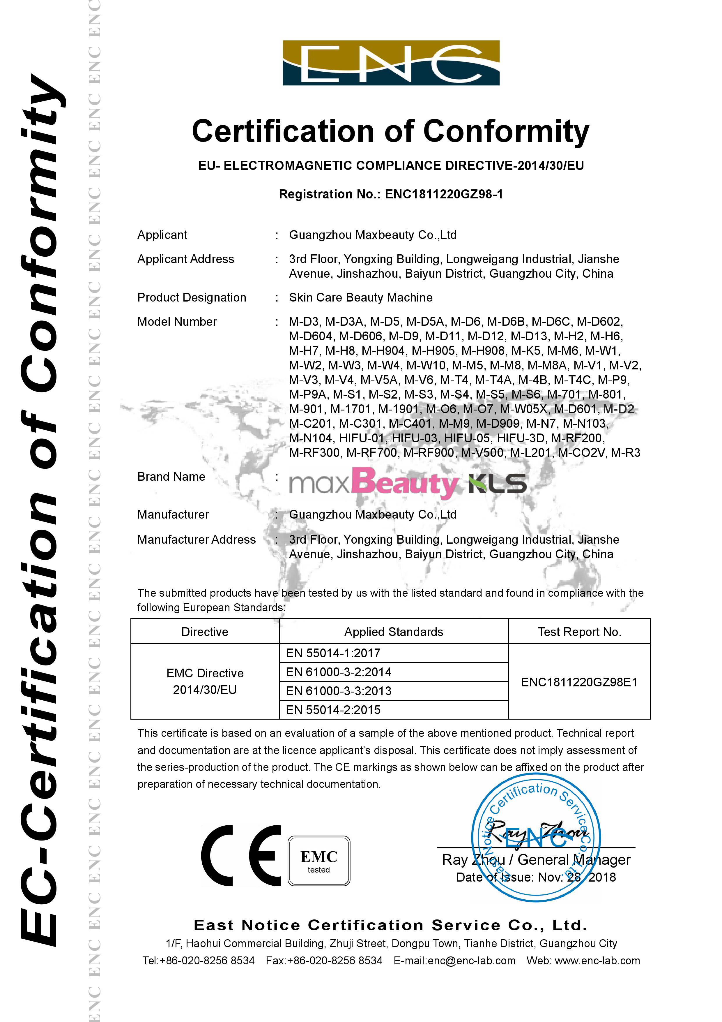 CE Certificate