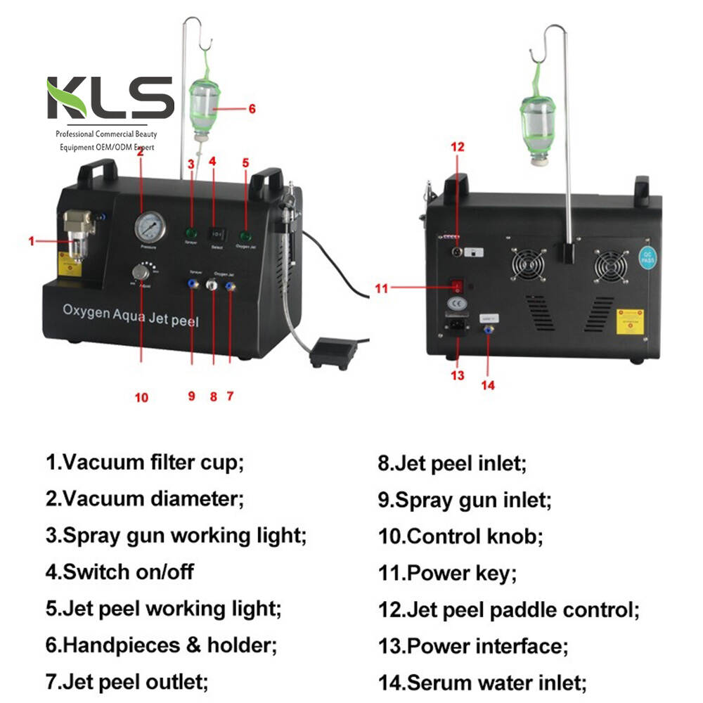 Oxygen Jet Peel Machine; oxygen Jet Peel Pore Clean Facial Skin Rejuvenation Whitening Acne Treatment; Oxygen Jet Water Facial Jet Peel Machine;Professional High Pressure Portable Water Oxygen Jet Peel Machine;oxygen Jet Peel jet Peel oxygen Spray Machine