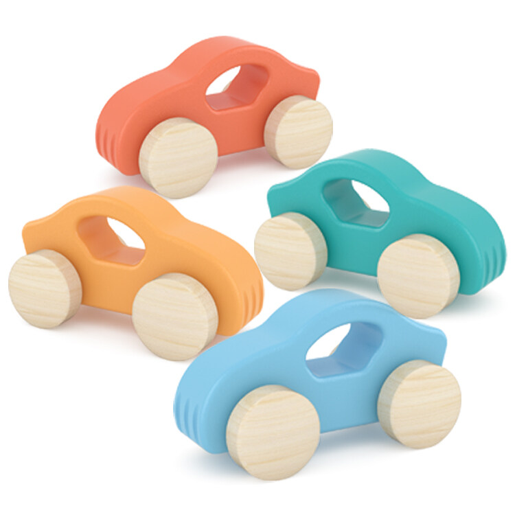 Wooden Vehicles Rainbow Colored Wooden Toy Cars Rainbow Wooden Toy Cars