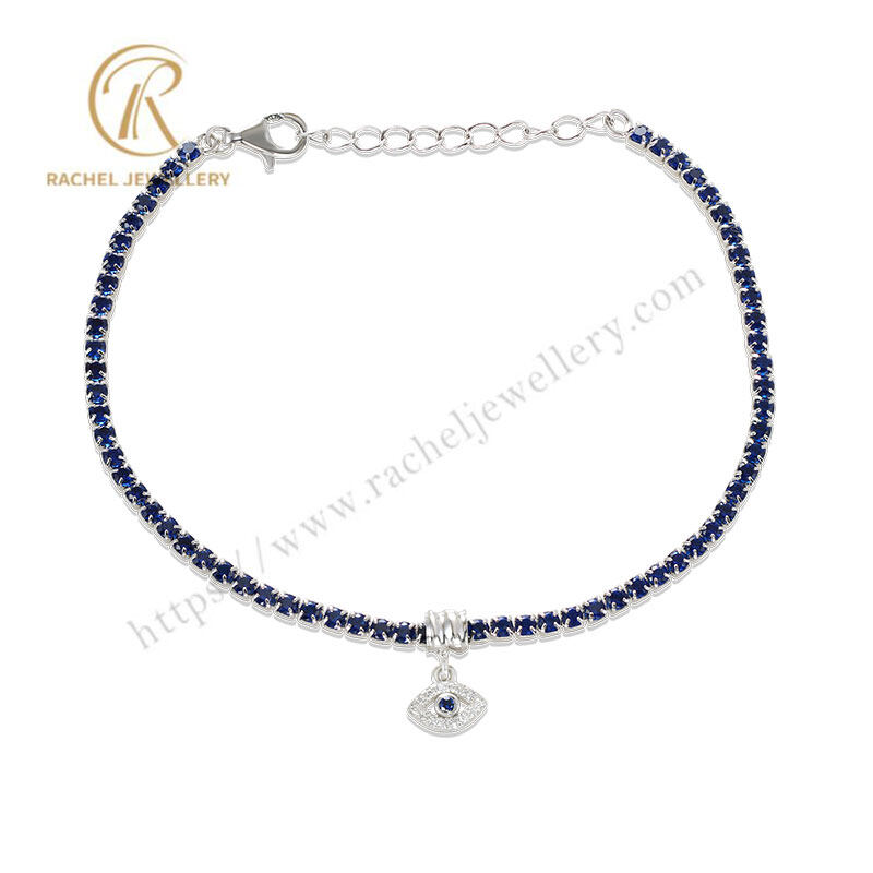 Rachel Jewellery Hot Sell New Arrival Blue Stone Tennis Bracelet