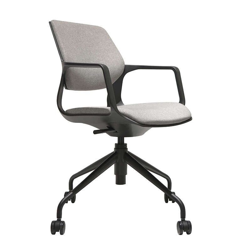Mid-Back Office Chair - Four-Star Iron Base