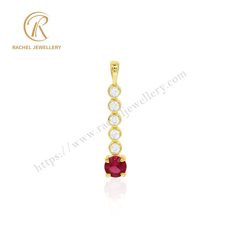 Rachel Jewellery simple ruby pendant