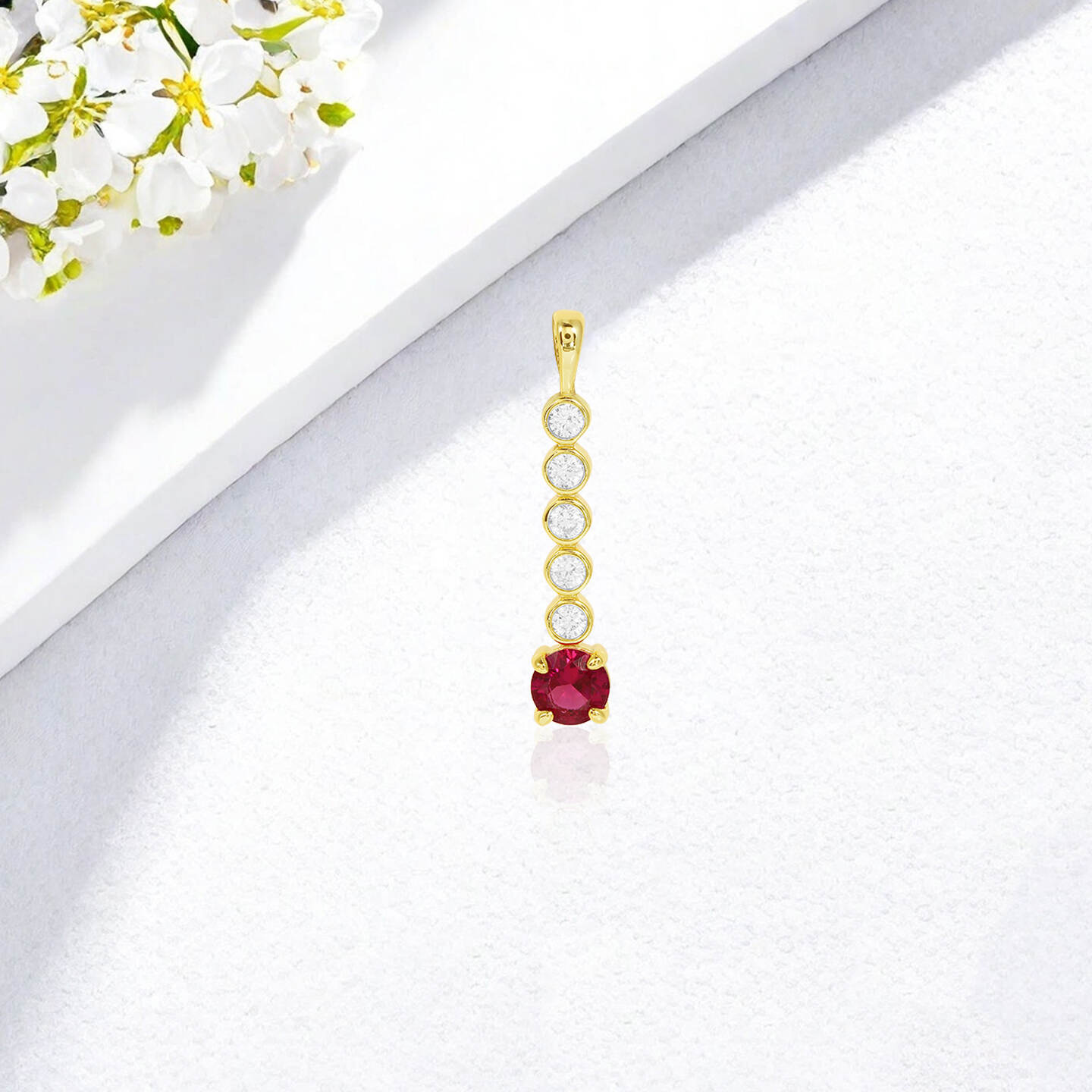 ruby pendant;gold necklace;minimalist jewelry;red stone pendant;layering necklace;fine jewelry;Rachel Jewellery;simple gold pendant;delicate necklace;gemstone jewelry