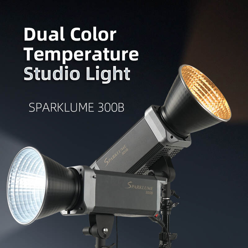 300W max SPARKLUME 300B Bi-Color LED Spotlight for Film and Television