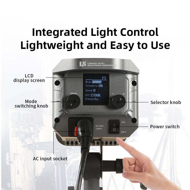 300W max SPARKLUME 300B Bi-Color LED Spotlight for Film and Television