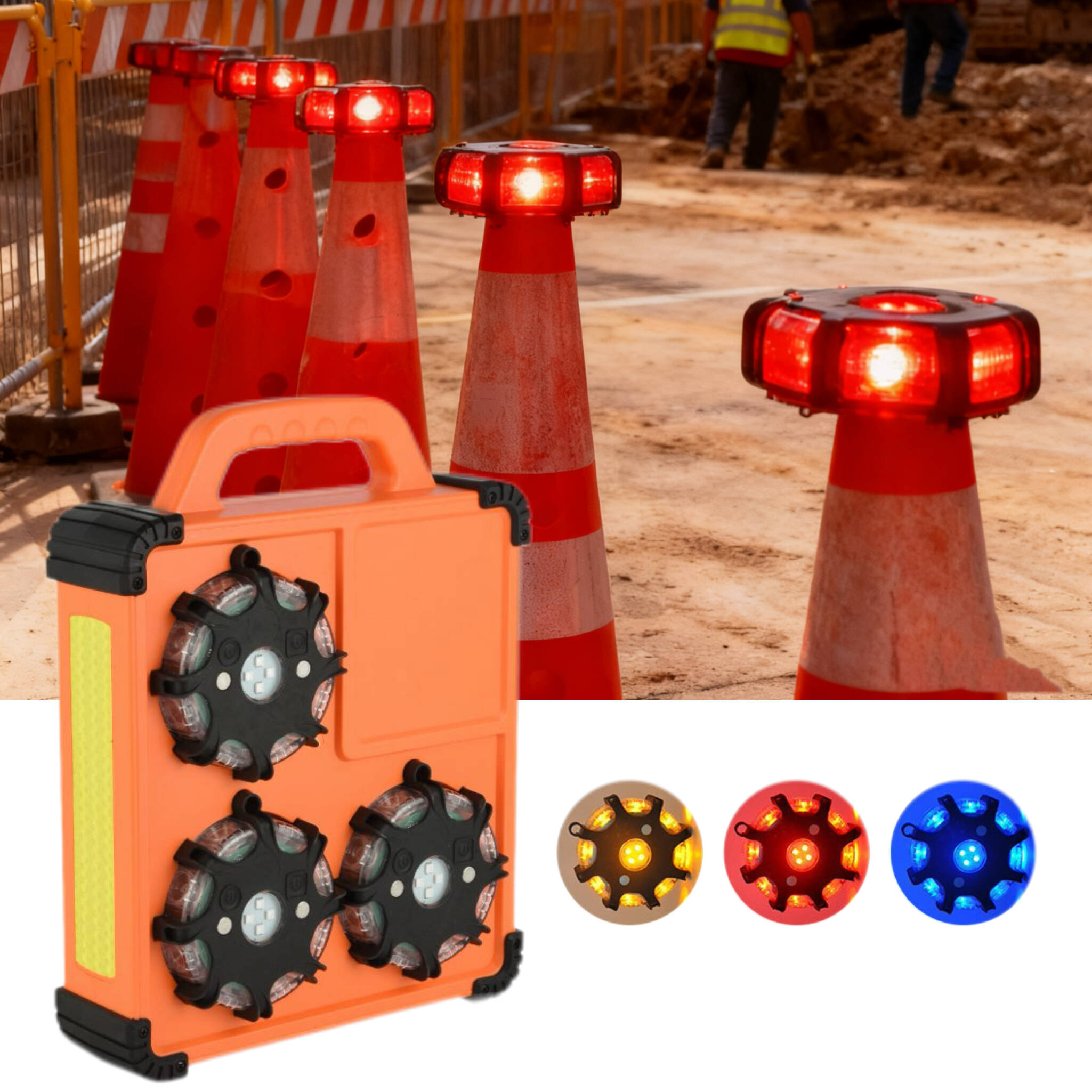Smart Road Safety RGB Warning Light Set