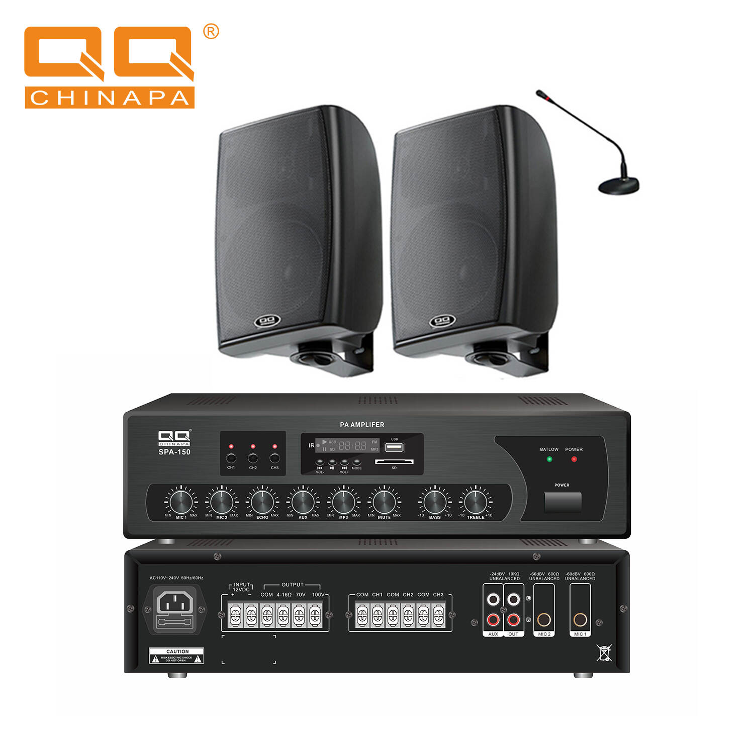 D-Class Digital Amplifier; Public Address Amplifier; PA System Amplifier; Multi-Zone PA Amplifier; Bluetooth PA Amplifier; 60W PA Amplifier; 100W PA Amplifier; 150W PA Amplifier;Best digital PA amplifier for schools; Multi-zone public address amplifier with Bluetooth; Portable PA system with USB and microphone input; Energy-efficient D-Class amplifier for commercial use; PA amplifier with AC and DC power supply