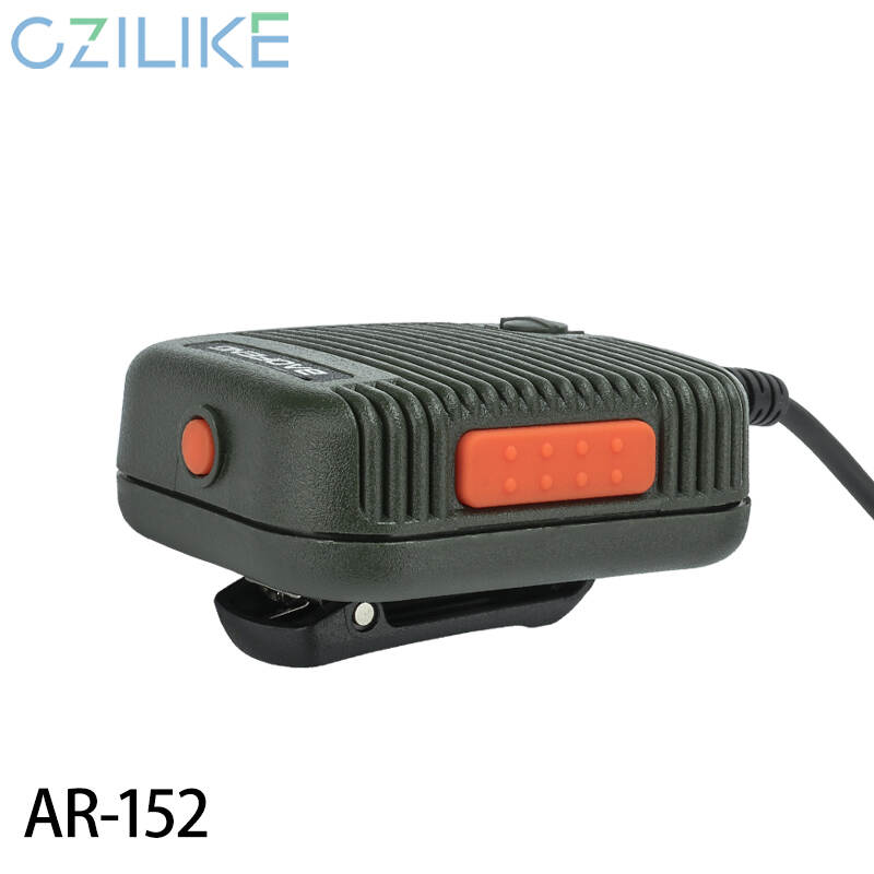 Baofeng AR-152 Tactical Speaker Mic Shoulder Microphone Volume Adjustable Military Grade Handheld Speaker for BaoFeng UV-5R UV-8