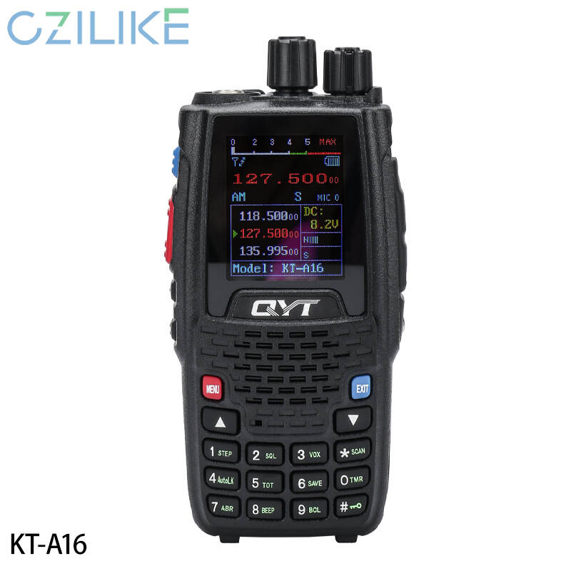 QYT KT-A16 Air Band Radio 6W 10 Weather Forecast Channels Handheld Transmit
