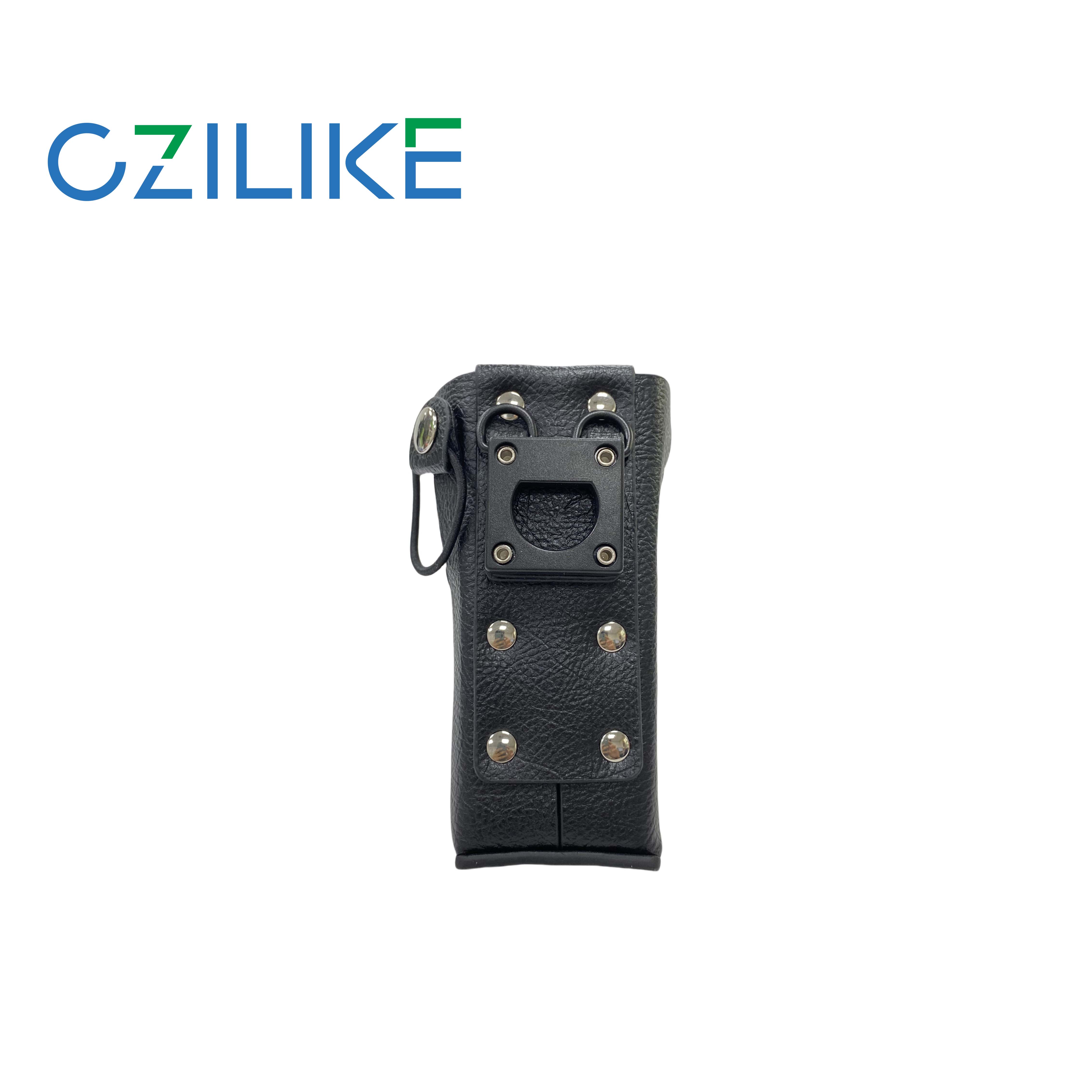 Rotating buckle leather case for Motorola MTP8550 radio