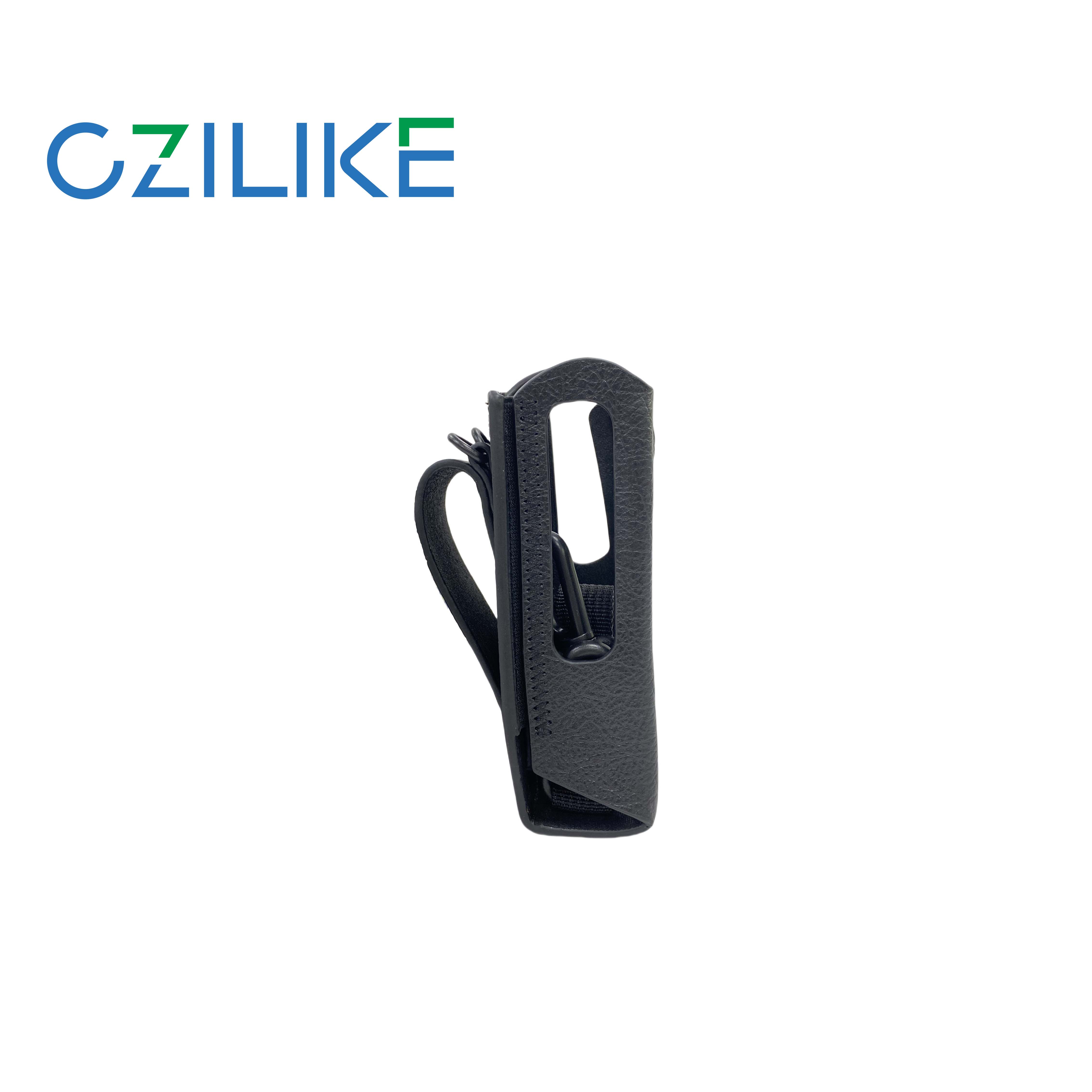 Fixed leather case for Motorola XIR-338D walkie-talkie