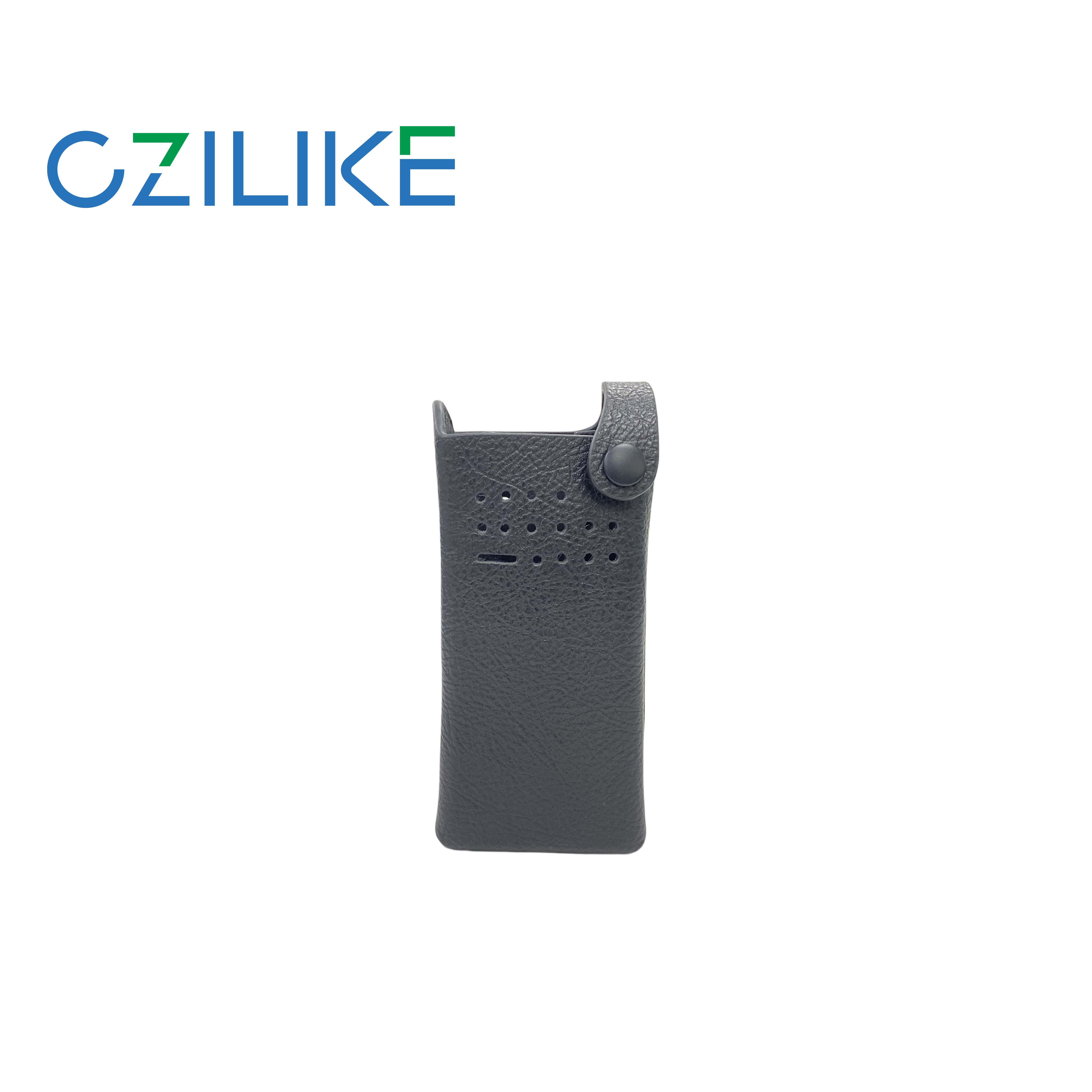 Fixed leather case for Motorola XIR-328D walkie-talkie