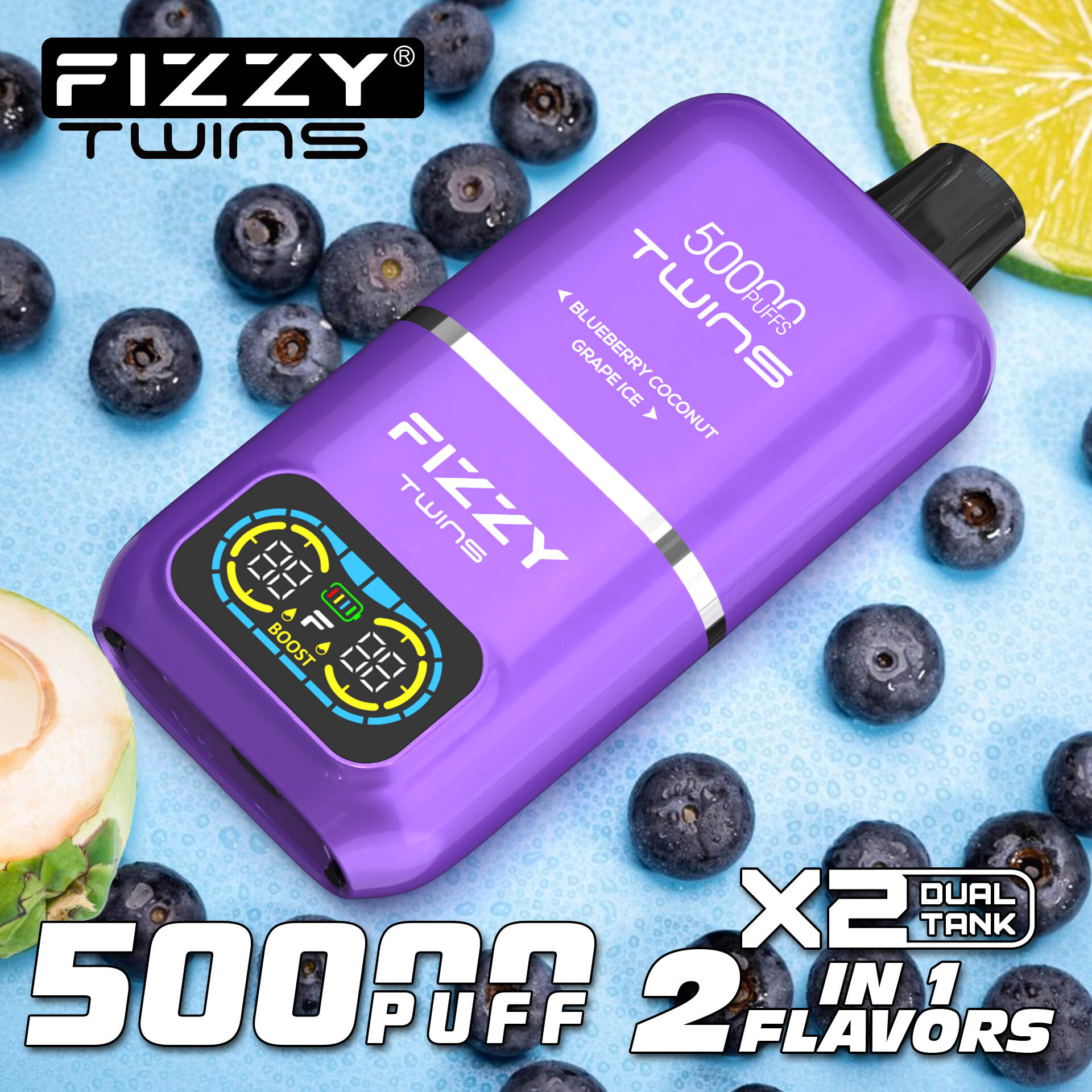50000 Puff Vape; Dual -Aroma -Einweg; Maschenspulen -Vape -Kit; Vape Fast Shipping EU; Spanienlager Vape Vape